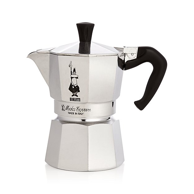 Bialetti ® Moka Aluminum 3Cup Espresso Maker Crate and Barrel