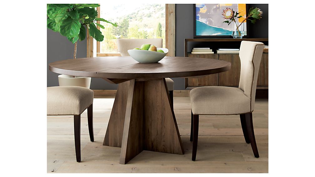 Monarch Shiitake 60" Round Dining Table | Crate and Barrel