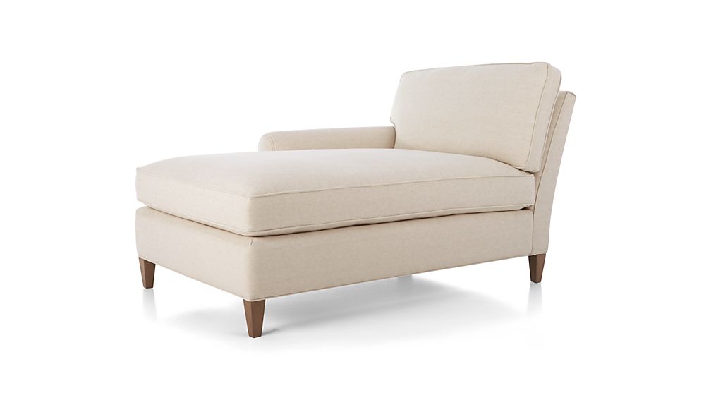 Montclair Left Arm Chaise Duet Natural Crate and Barrel