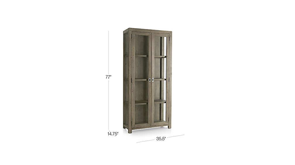Morris Ash Grey Bookcase Crate and Barrel