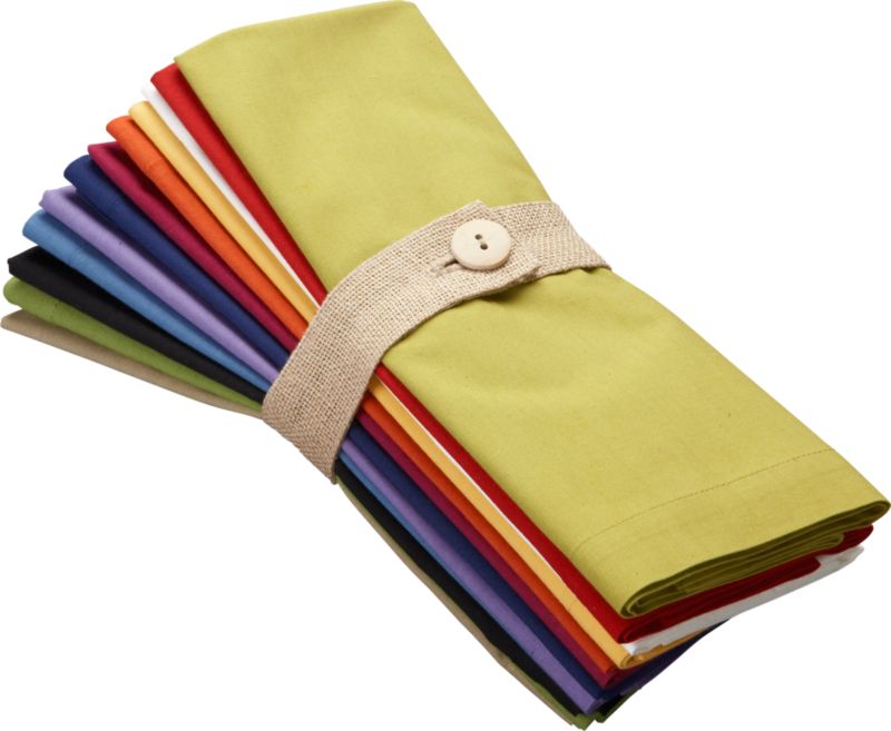 Set of 12 Multi-Colored Napkins