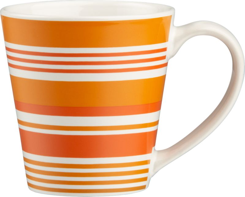 Multi Stripe Orange Mug