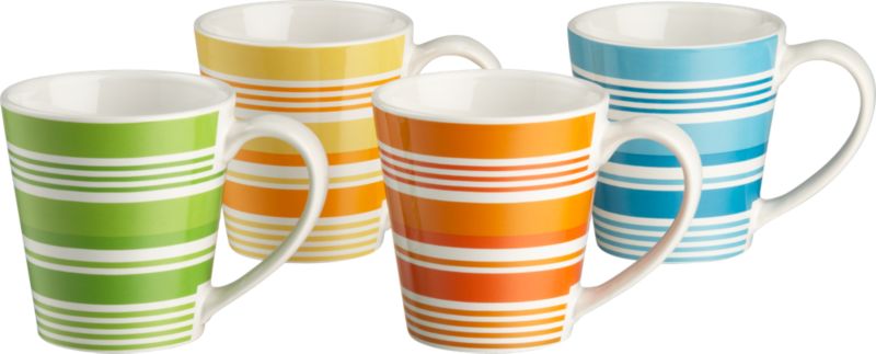 Multi Stripe Mugs