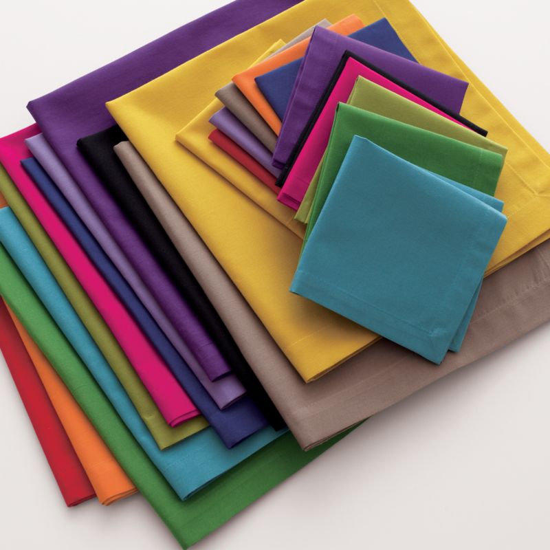 Set of Twelve Multicolored Napkins