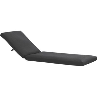Newport Sunbrella® Charcoal Chaise Lounge Cushion