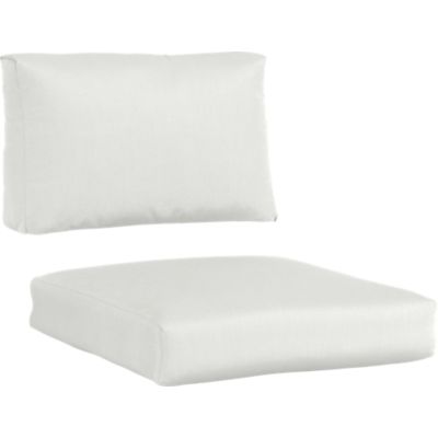 Sunbrella® White Sand Modular Chair Cushions