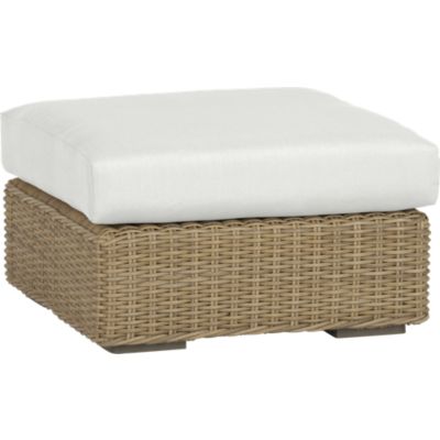 Newport Ottoman with Sunbrella® White Sand Cushion