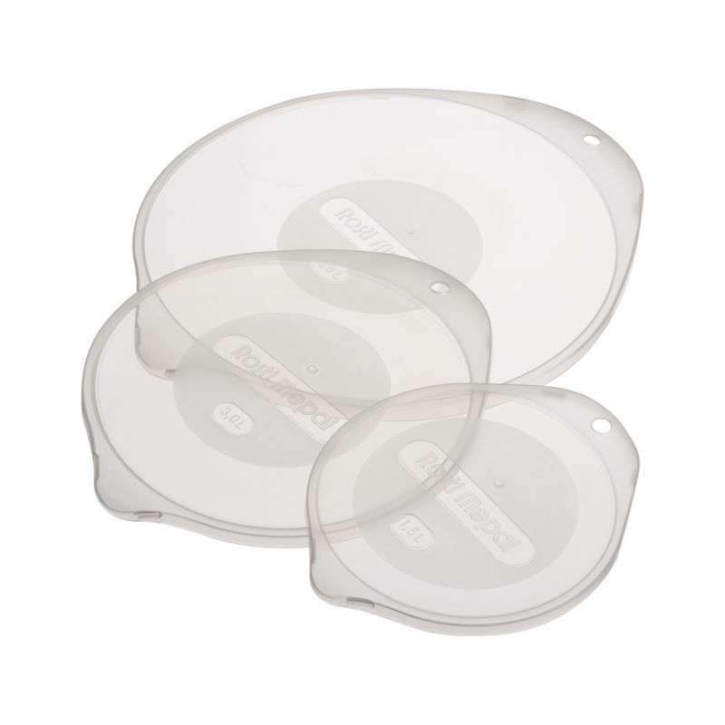 3-Piece Nonslip Mixing Bowl Lid Set: 10" dia., 11.25" dia. and 13" dia.