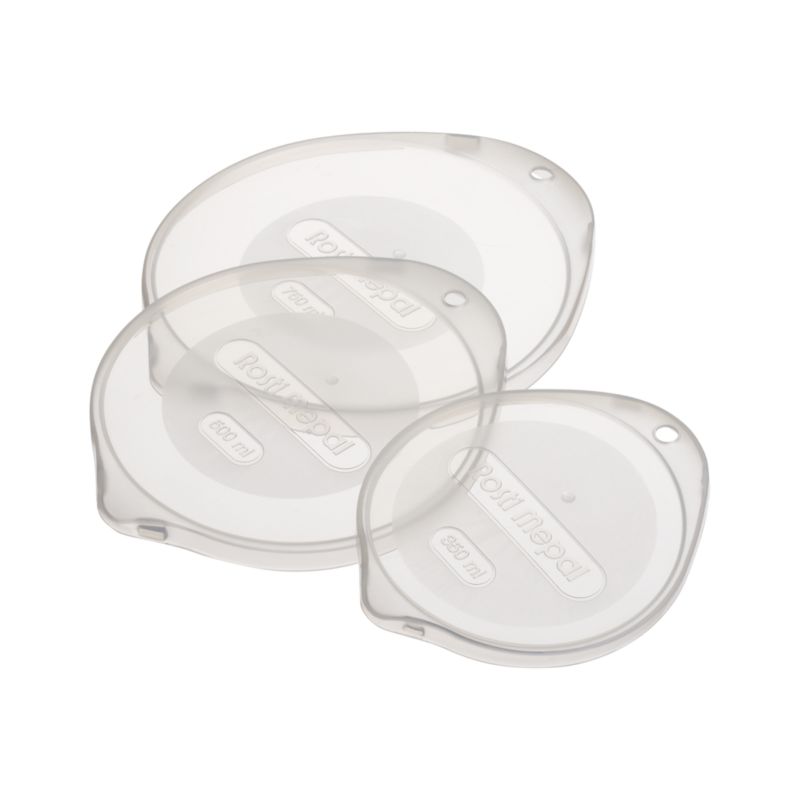3-Piece Nonslip Prep Bowl Lid Set: 4.75" dia., 6" dia. and 6.75" dia.