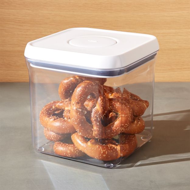 Oxo Pop Square 2.4qt Container with Lid + Reviews Crate and Barrel