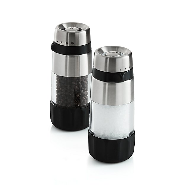 OXO ® Salt and Pepper Grinder Set Crate and Barrel