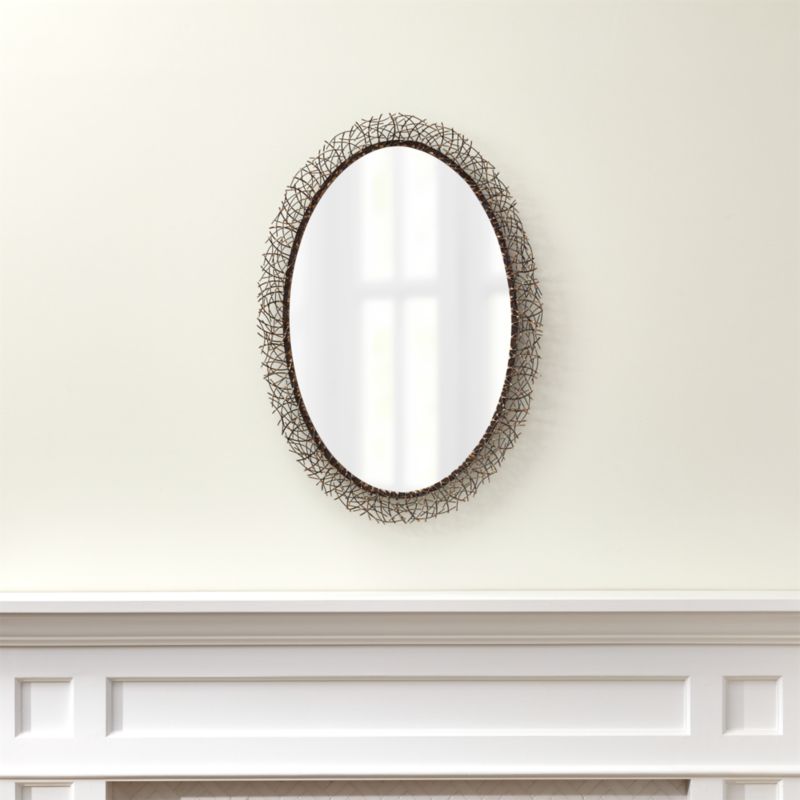 Odette Iron Wall Mirror | Crate And Barrel