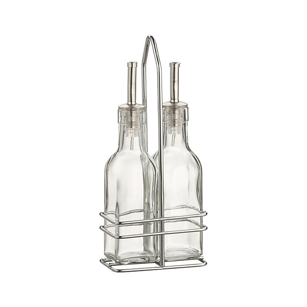 2Piece Oil & Vinegar Cruet Set Crate and Barrel