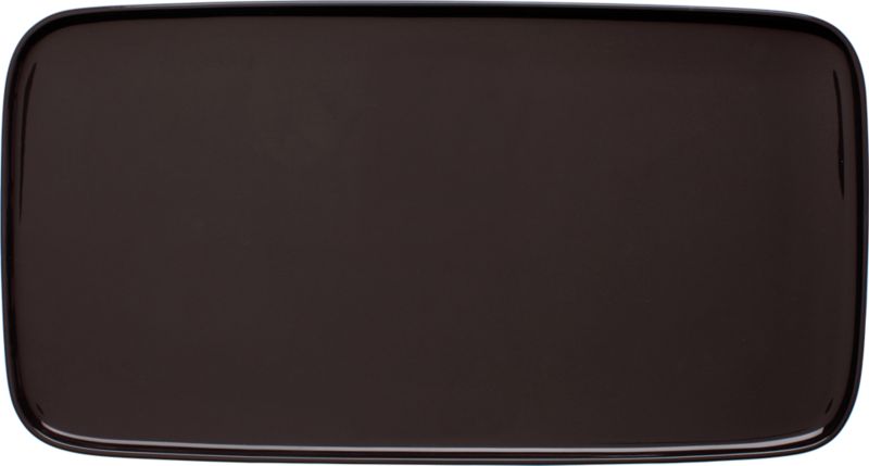 Grey Platter. 12"Wx6"D