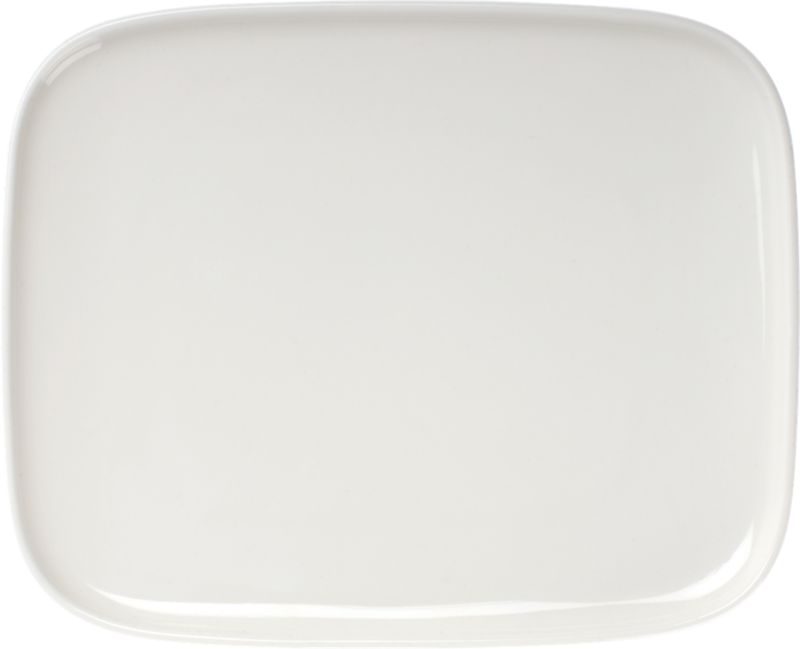 White Plate. 6"Wx5"D