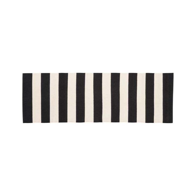 Olin Black 2'x6' Runner