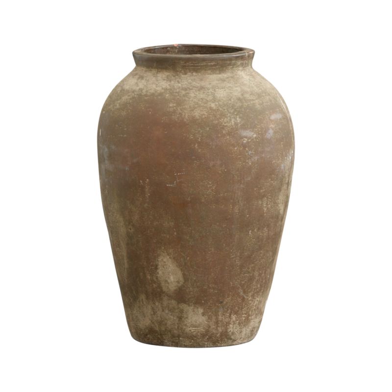 Large Moss Olive Jar