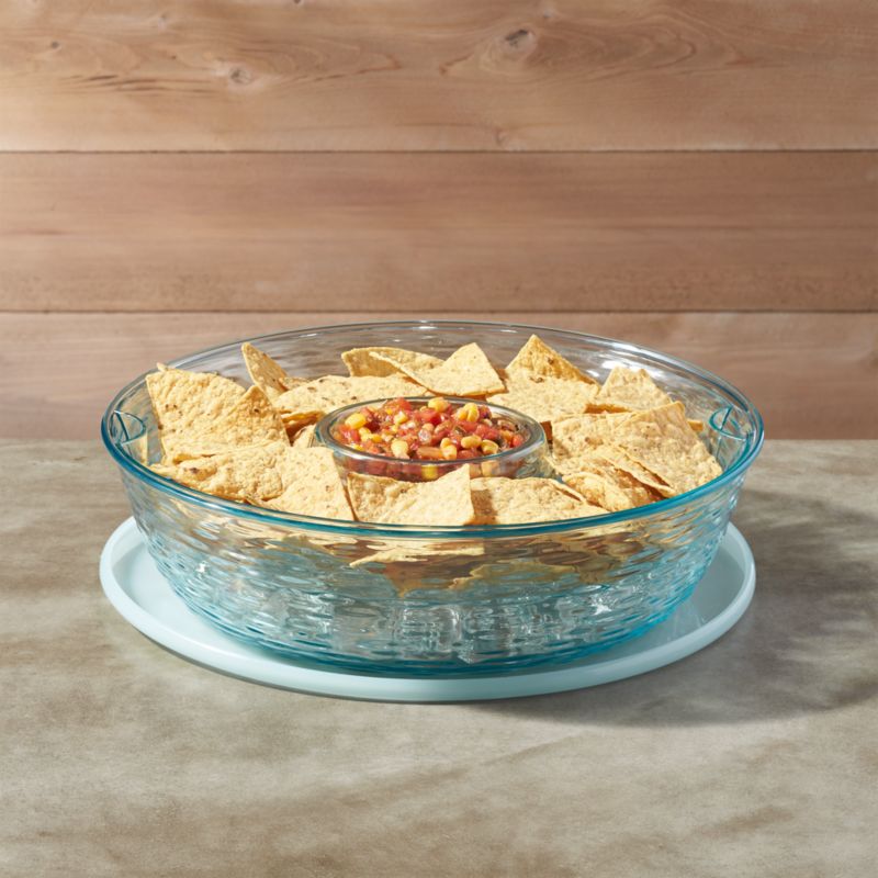 On Ice Plastic Chip and Dip Bowl Crate and Barrel