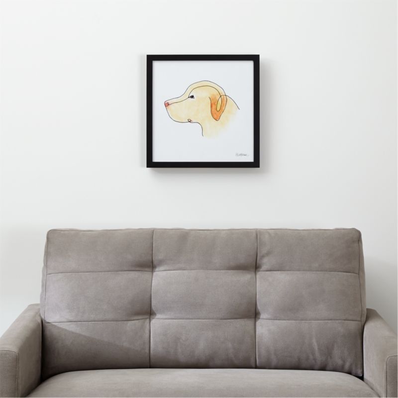 Yellow Lab Art Crate and Barrel