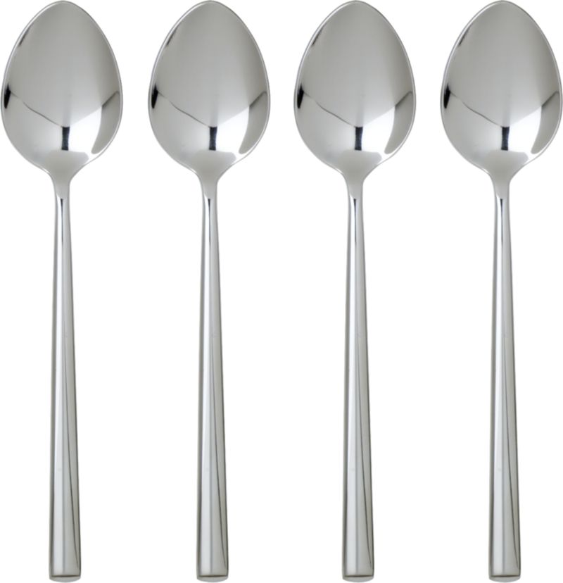 Set of four teaspoons.