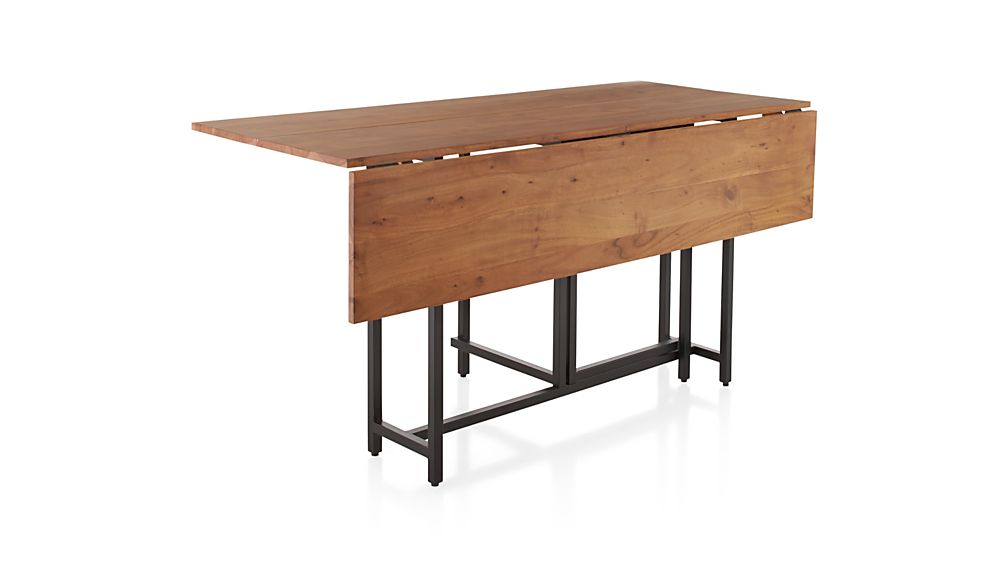 crate and barrel drop leaf kitchen table