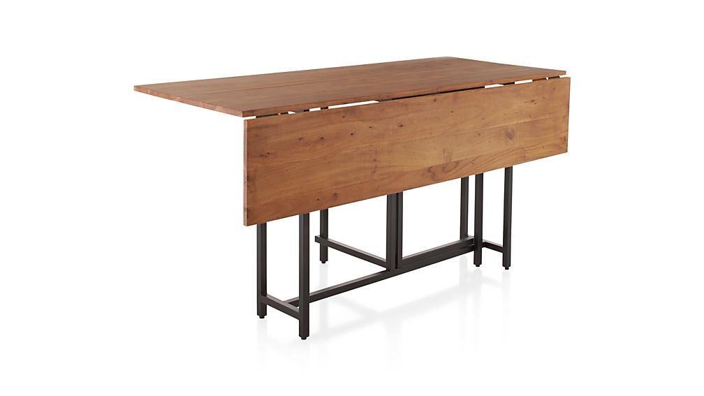 Origami Drop Leaf Rectangular Dining Table Crate and Barrel