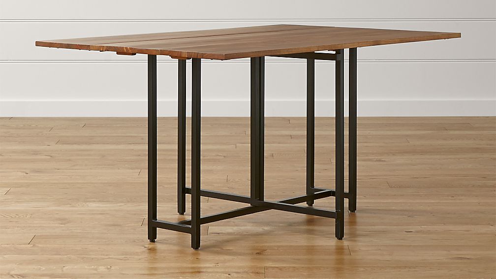 Origami Drop Leaf Rectangular Dining Table Crate and Barrel