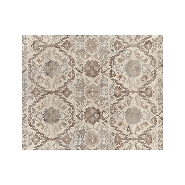 Orissa Neutral Wool 8'x10' Rug Crate and Barrel