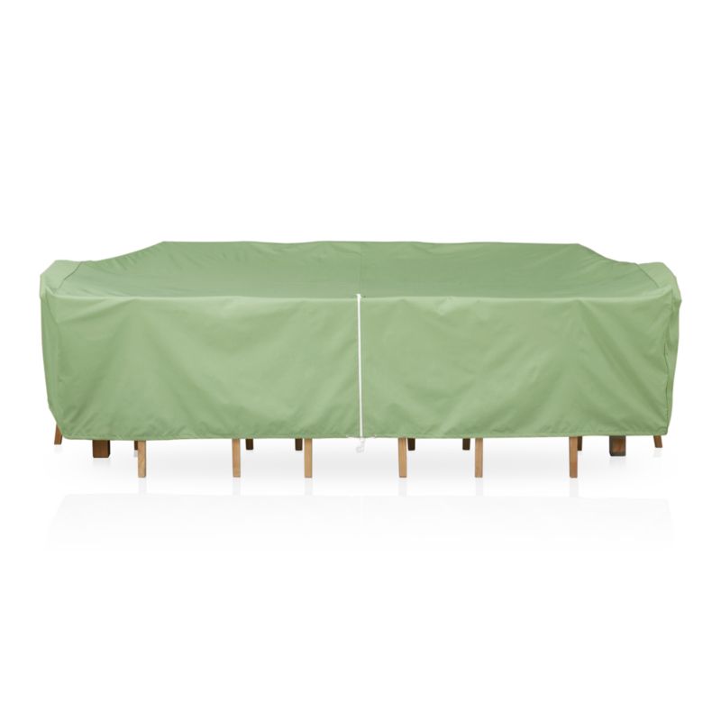 Large Rectangular Table/Chairs Outdoor Furniture Cover with Umbrella Option.