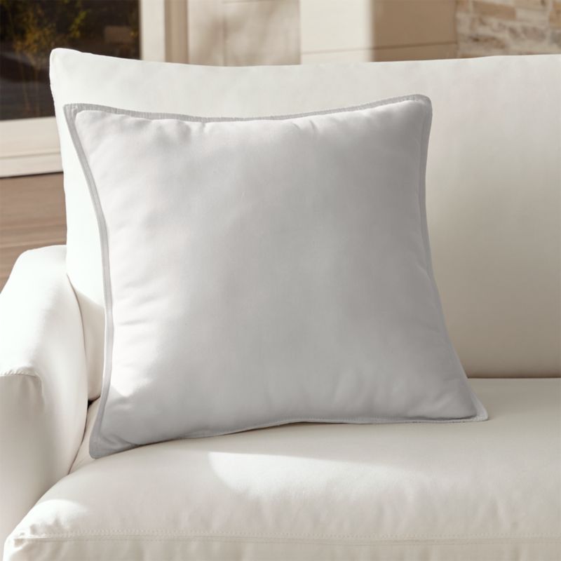 Sunbrella White Outdoor Pillow Crate and Barrel