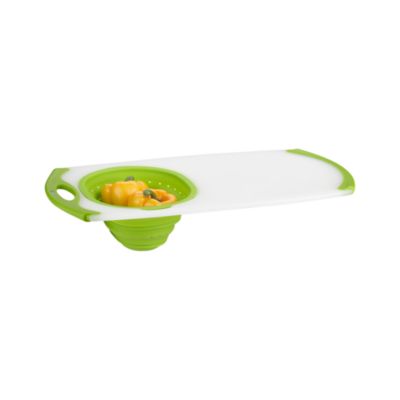 Nonslip Over-the-Sink Board with Colander