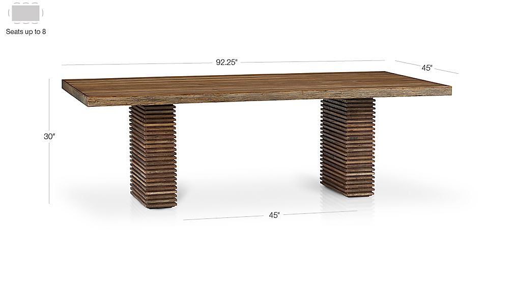 Paloma II Reclaimed Wood Dining Table Crate and Barrel