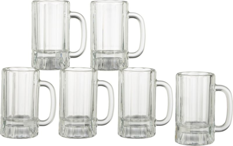 Set of 6 Paneled Mugs