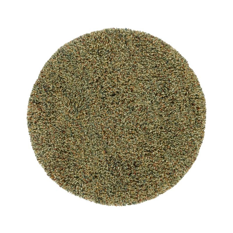 Paolo Multi 6' Round Shag Rug