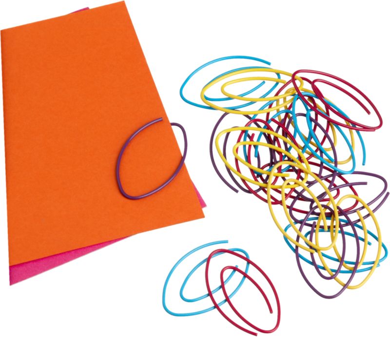 Set of 20 Oval Paper Clips