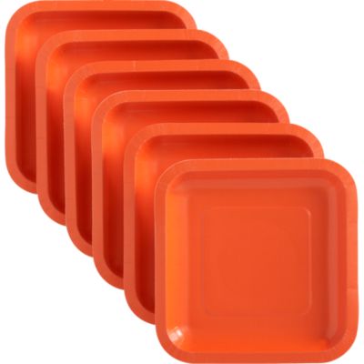 Set of 18 Orange Deep Paper Plates