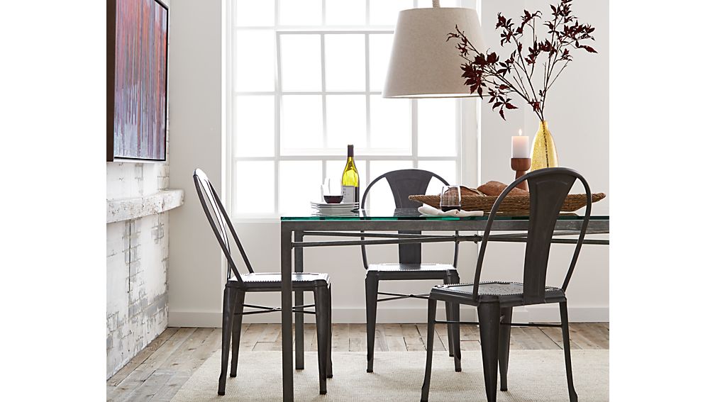 Lyle Metal Dining Chair Crate and Barrel