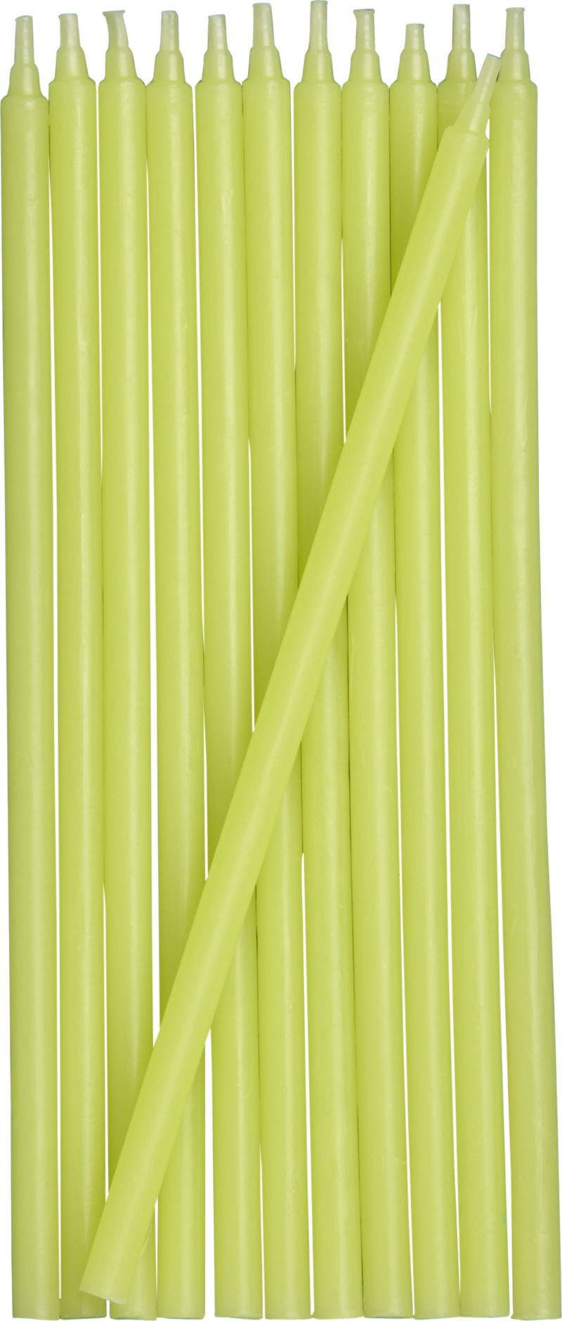 Set of 12 Green Party Candles
