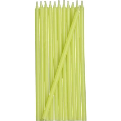 Set of 12 Green Party Candles