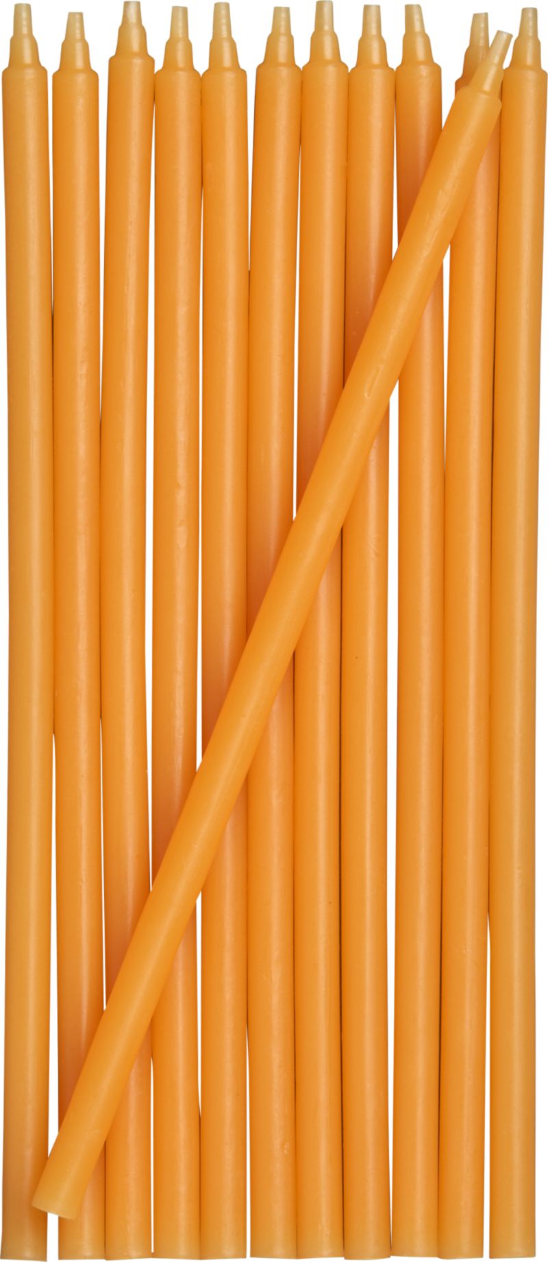 Set of 12 Orange Party Candles