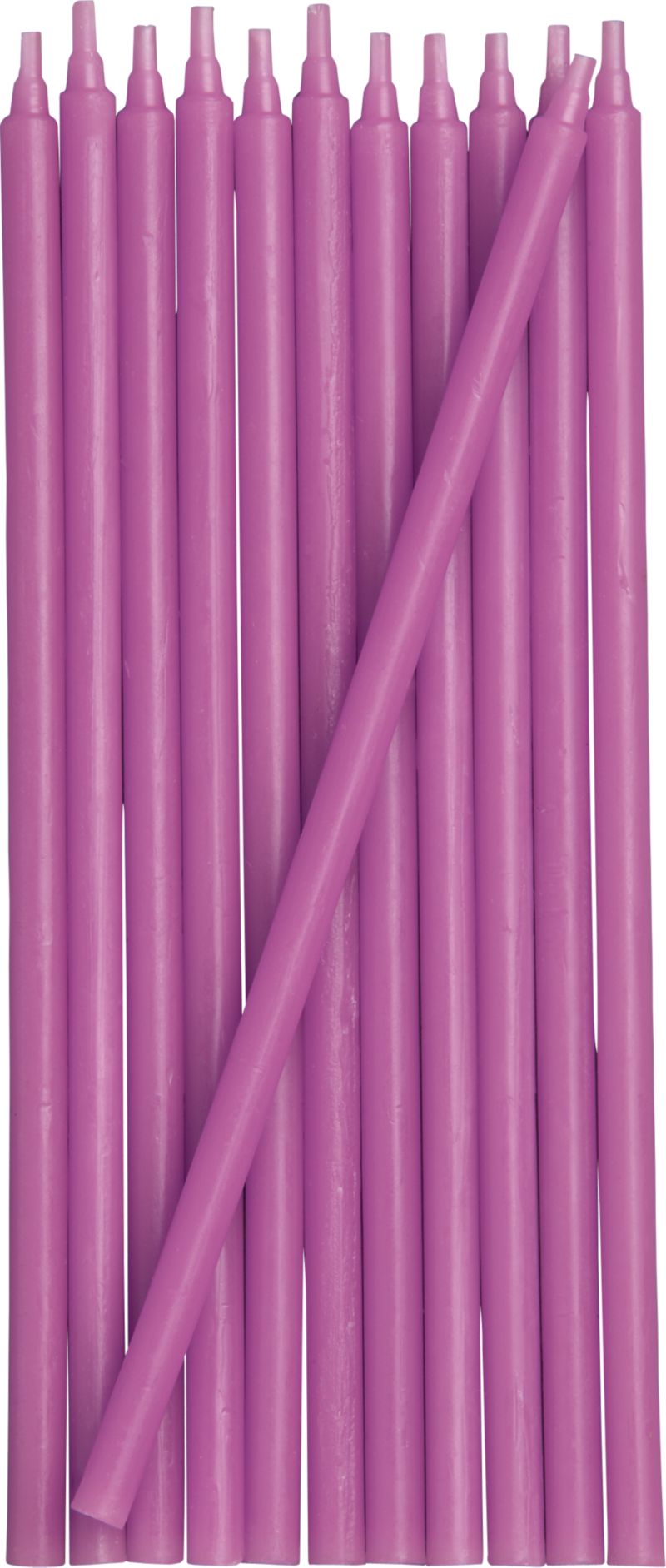 Set of 12 Purple Party Candles