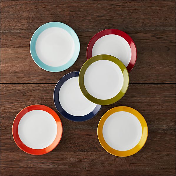 Set of 6 Party Plates in Appetizer & Dessert Plates | Crate and Barrel