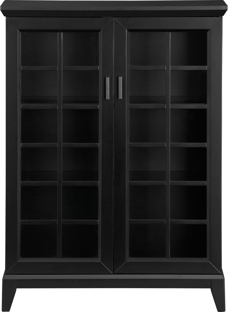 Paterson Black 2-Door Cabinet