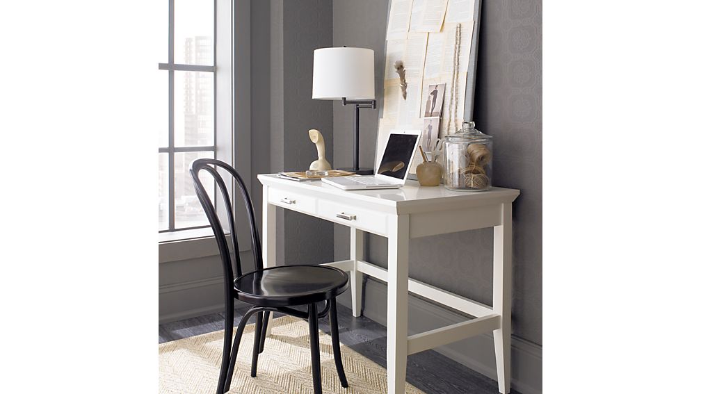 Vienna Black Wood Dining Chair Crate and Barrel