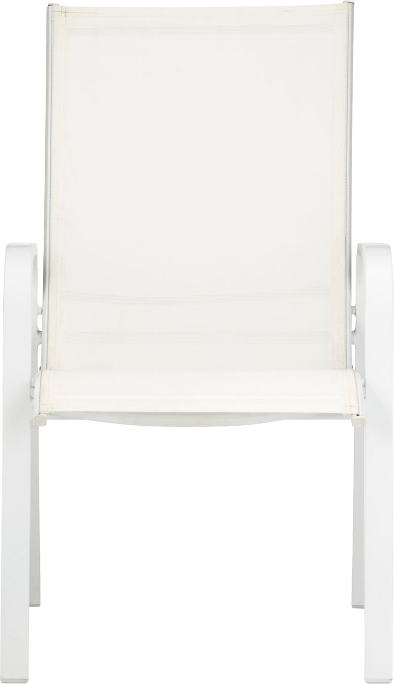 Patio White Stack Chair