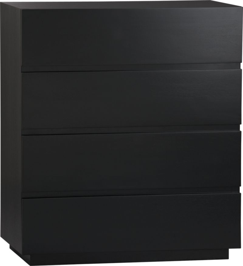 Pavillion Black Four-Drawer Chest.