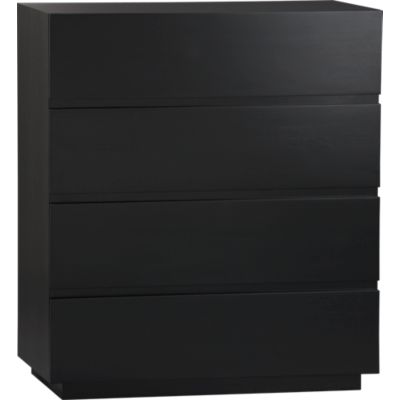 Pavillion Black 4-Drawer Chest