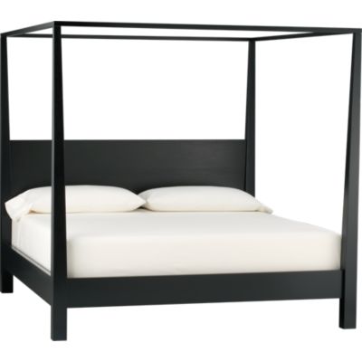 King Canopy Beds on Pavillion Black Canopy King Bed  1 399 00