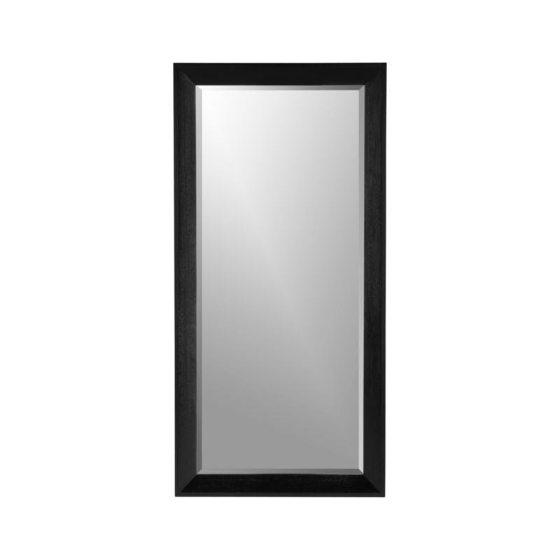 Pavillion Black Floor Mirror