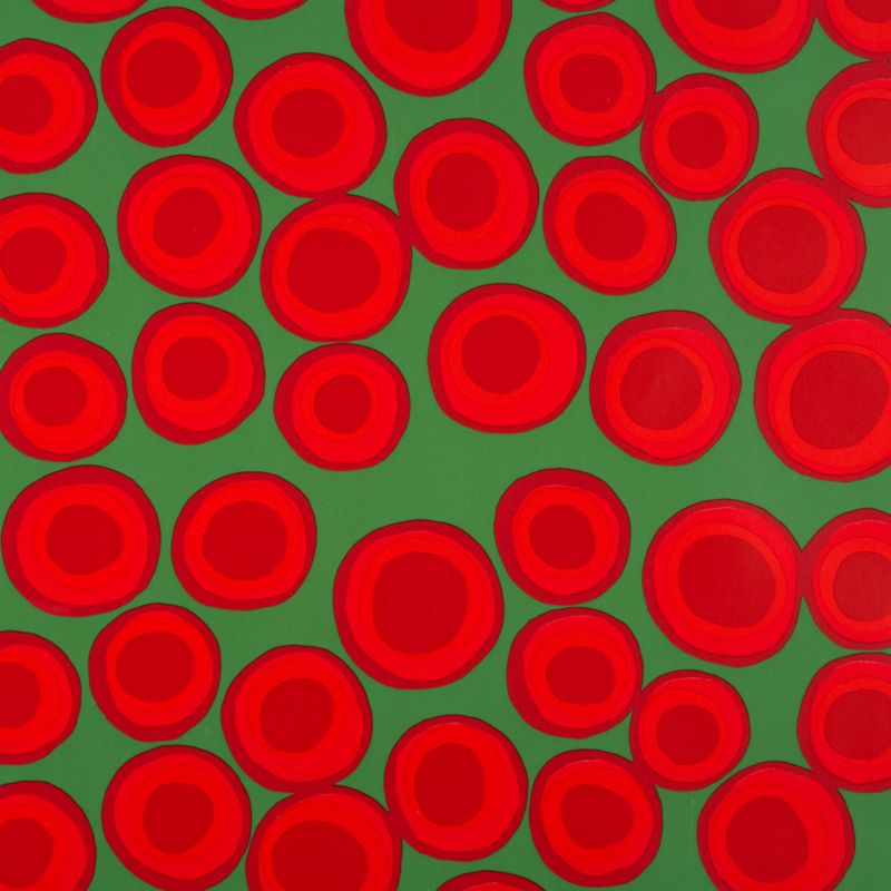 Marimekko Petrooli Red and Green Gift Wrap